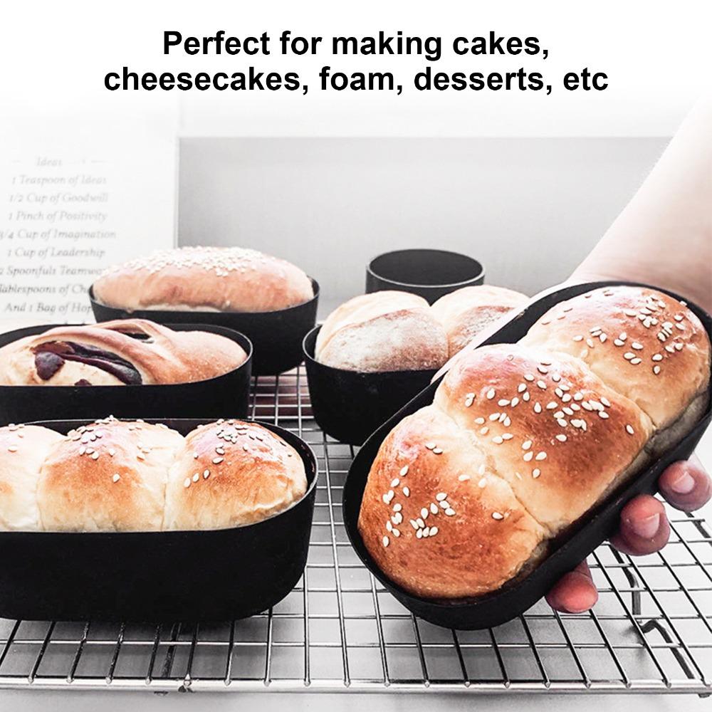 Oval Shape Cheesecake Mold Japanese Style Bread Baking Mold Durable Toast Loaf Pan  Bakery Cafe