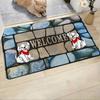 Disney Dalmatians Welcome Doormat Mat with Fun Cartoon Dog for Home Entry Bedroom and Bathroom Doors Hand Bathroom Mat