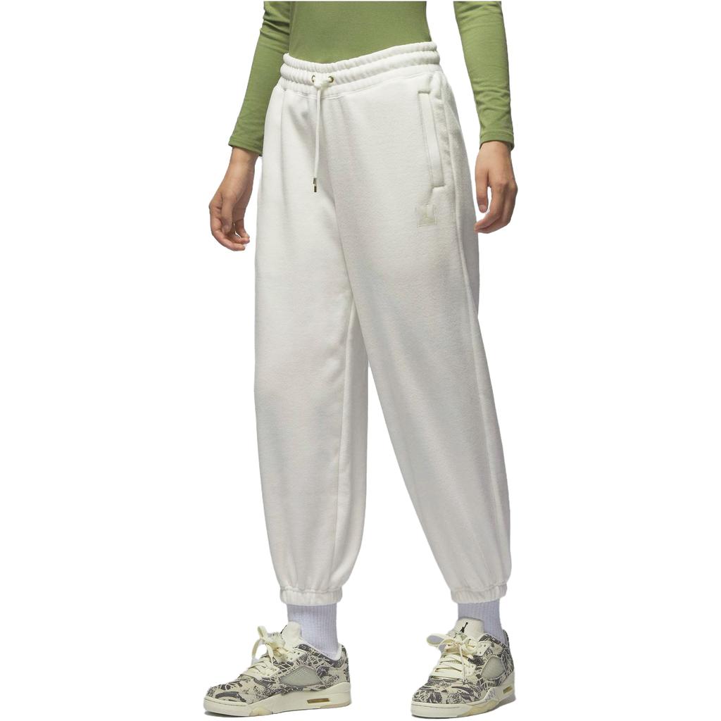 New Jordan Knitted Sweatpants Women's Sail White FD7235-133