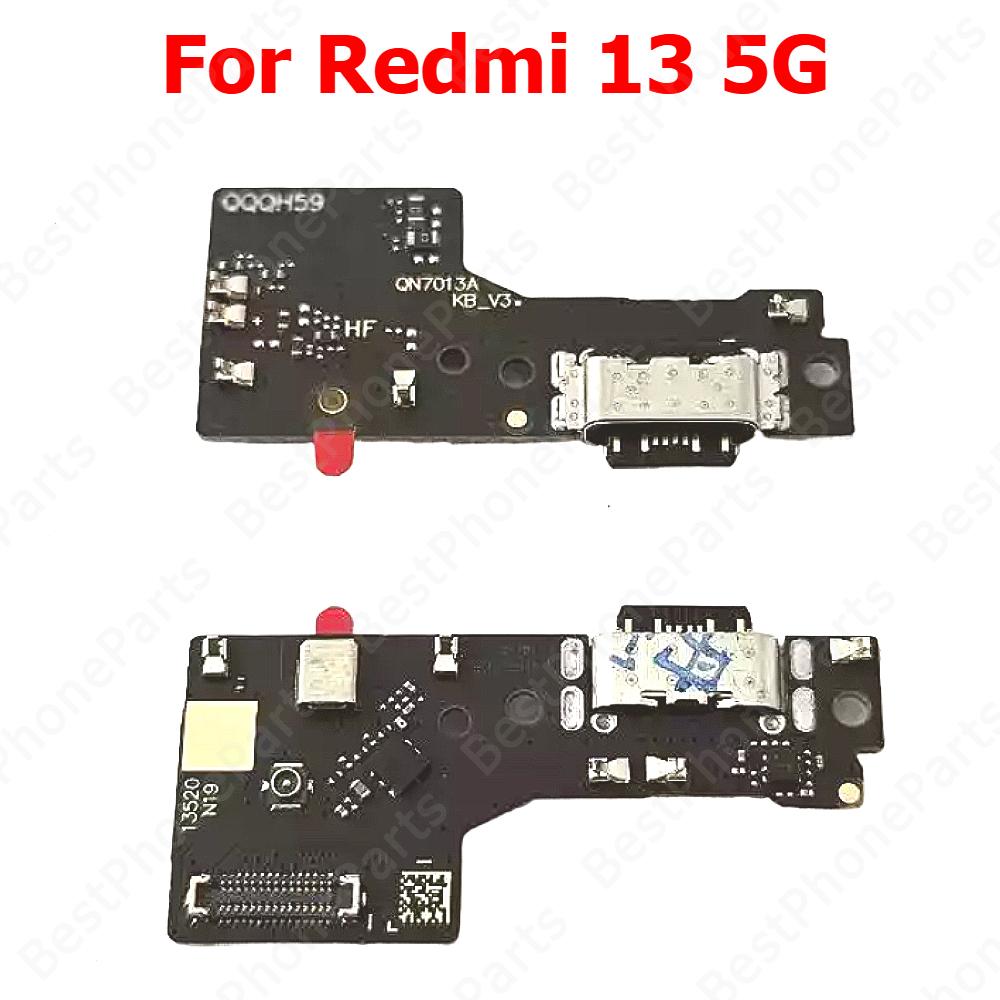 Charge Board For Xiaomi Redmi 14C 13 13C 12 12C 10 2022 Prime 10A 10C 10X 4G 5G Charging Port Usb Connector PCB Dock Plate Parts