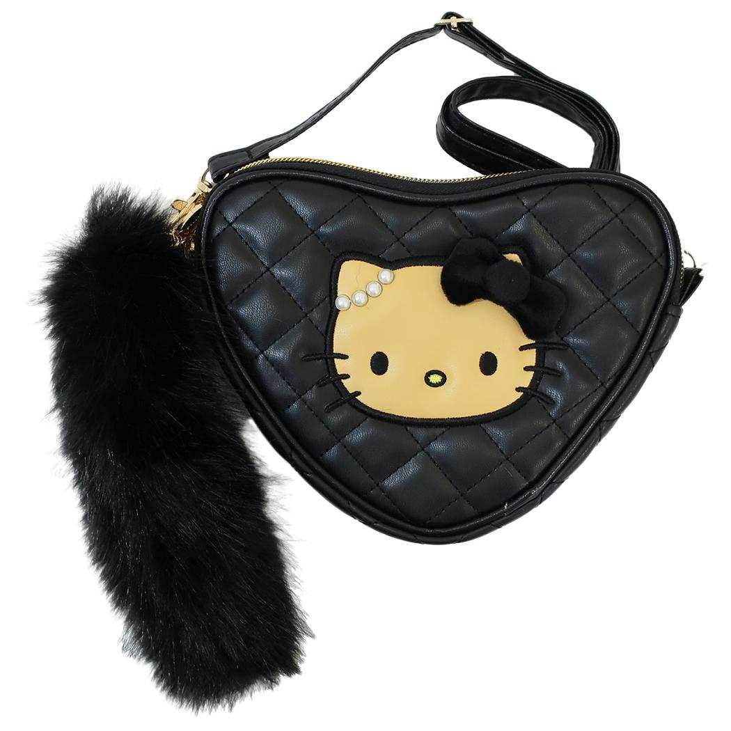 Sun Art Hello Kitty Pochette with Fur Heart-Shaped Tail Black KT-5121-BK чёрный 5480₽
