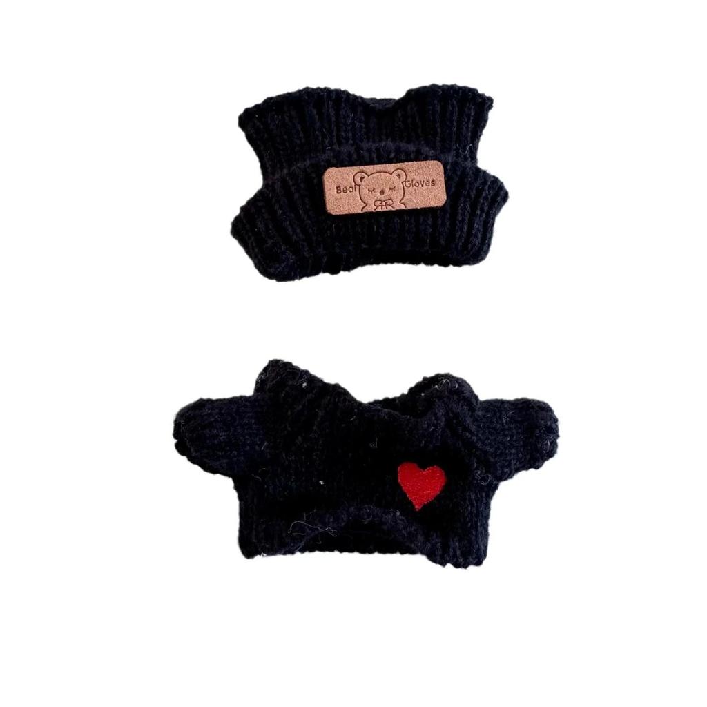 Labubu Pendant & Teddy Bear Hat Set: First Gen & Second Gen Knitted Sweater Blind Box Doll Outfit
