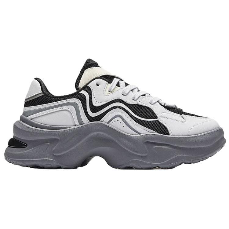 Anta Versatile Fashion Series Bunny Lightweight Low-Top Casual Shoes Women sneaker Gray Black 922518812-1