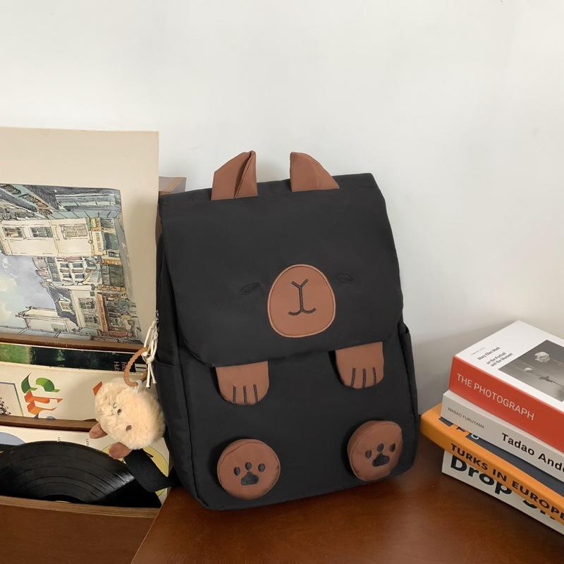 School bag girl cute junior high school student large capacity versatile backpack college student simple ugly shopping backpack