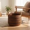 Banana Rope Basket Decorative Woven Storage Open-Top for Living Room