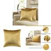 Cushion Cover Golden Sofa Pillow Case 4545cm Home Decor Without Pillow Stuffing