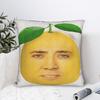 Pillow Case Funny N-Nicolas C-Cage Lemon Soft  Pillow Cover For Couch Sofa Bedroom Fashion Pillowcases