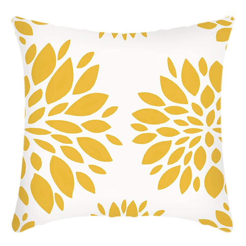 

Новая зеленая растение желтый подсолнух принт с буквами подушка наволочка для дома дивана 45 * 45Cm pillowcase