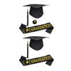 2025 Graduate Bundle Adjustable Bachelors Hat Sash Medallions Set High Quality Fabric For Commencement Ceremonies