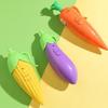 Carrot Shape Voice Recorder Pen with 60-Second Recording Cute Ballpoint for Students Teachers Funny Gift for Classroom Office