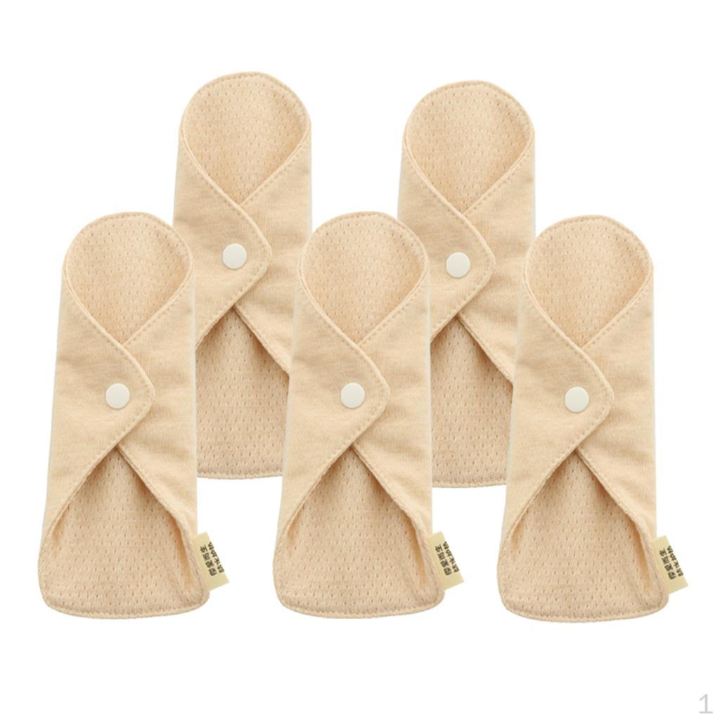 5 Pieces Fabric Menstrual Pillow Mom Reusable Napkins Slip