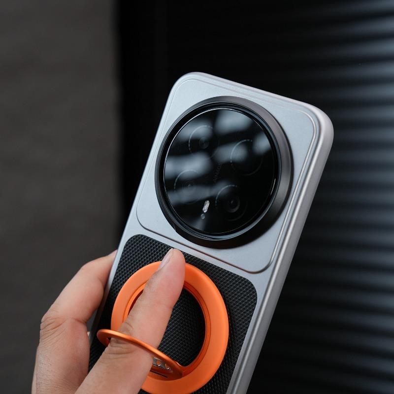 Custodia per Honor Magic 8 Pro Per MagSafe Magnetica Anello a 360° Pelle PU Opaca Giunzione PC Galvanizzato Copertura Rigida Leggera