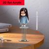 2D Flat Acrylic Car Dashboard Ornament, Cute Girl Wobbling Decor, Ideal Gift for Family & Friends, Versatile for Home Office & Car Decoration
