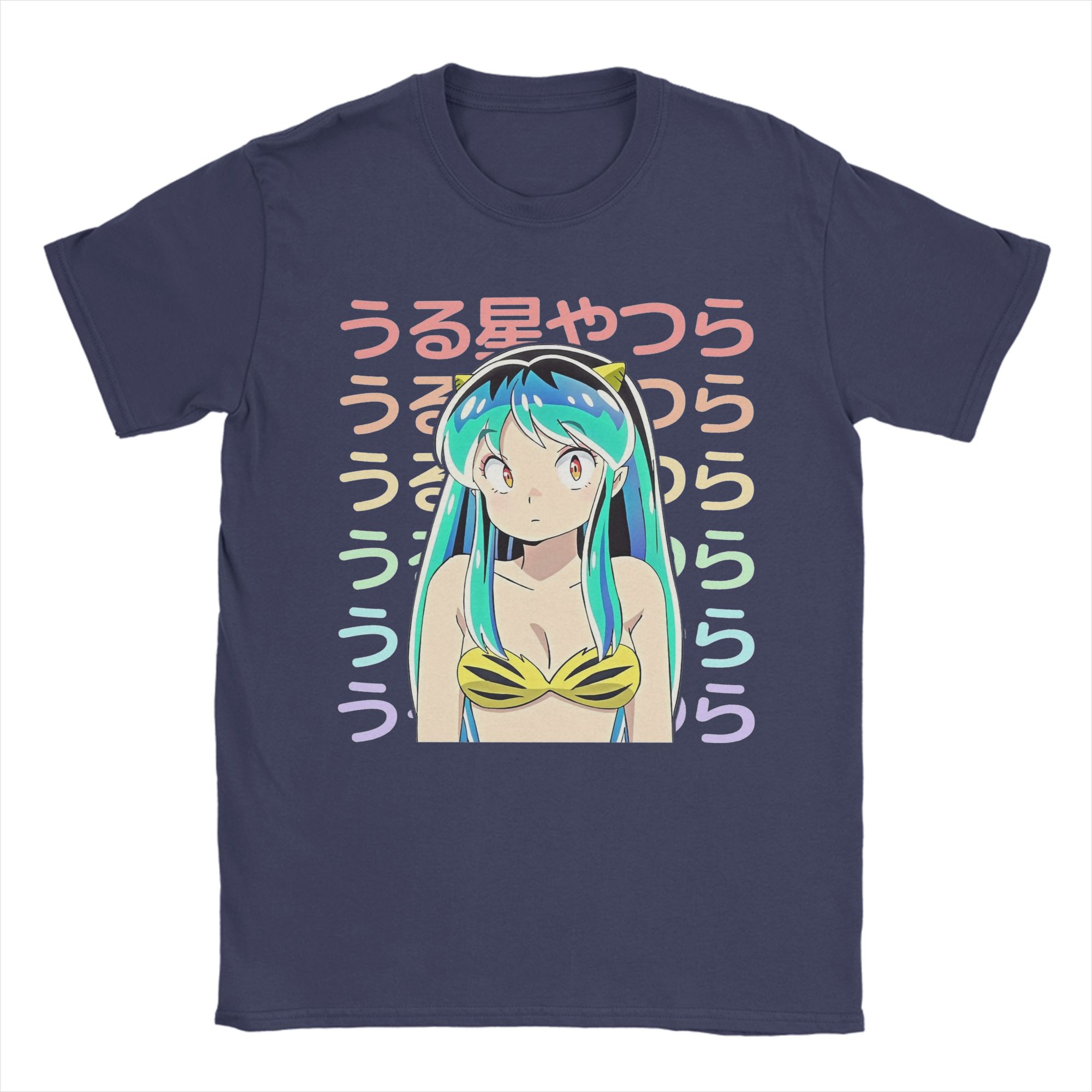 

Lum Urusei Yatsura T Shirt Unisex 100 Cotton Vintage TShirts Crew Neck Anime Tees Short Sleeve Tops Classic 4XL