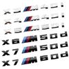 For X3 X4 X5 X6 X7 M 7.3cm Sticker 40D 40I 50D 50I 60D 60I Modified Digital Displacement Standard ABS Rear Logo
