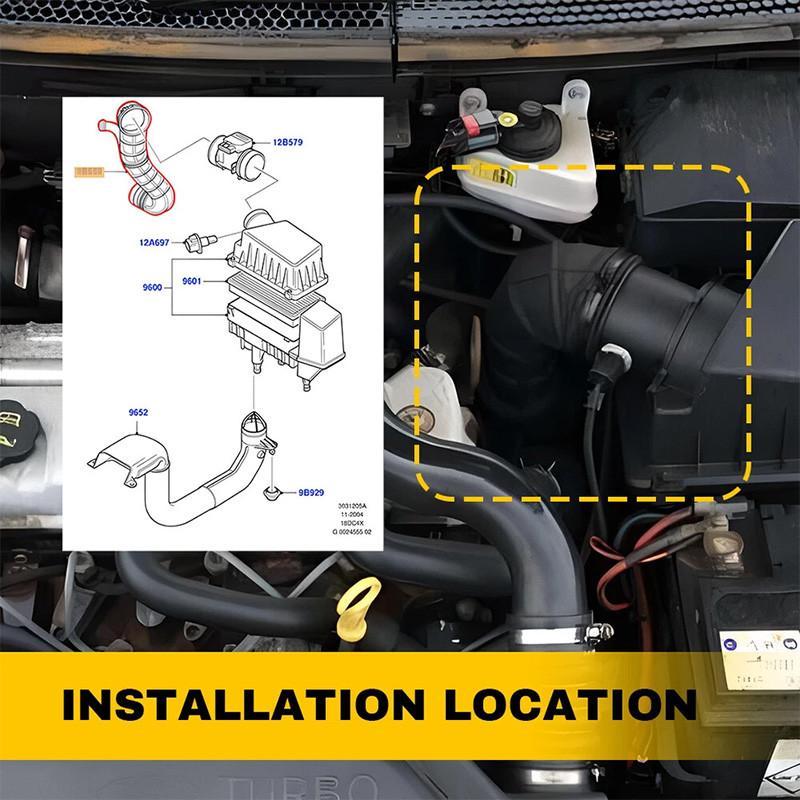 Air Filter Box Top Intake Hose Pipe for Ford Focus Transit Connect Tourneo Connect 1M519R504AB 1M51-9R504-AB