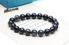 Black Rutilated Quartz Power Protection from Good Brazilian Natural Prayer Beads Black Rutilated Quartz [K.KOUOKU] Bracelet, Stone, Evil, Luck, Stone,