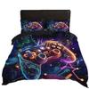 Space Gamepad 3D Digital Printing Three-Piece Set To Map Custom Student Bedding Quilt Cover