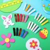 100Pcs Colorful DIY Hair Clip Flat Top Alligators Clip Cover Grosgrain Ribbon Hair Barrettes for Arts & Crafts Project