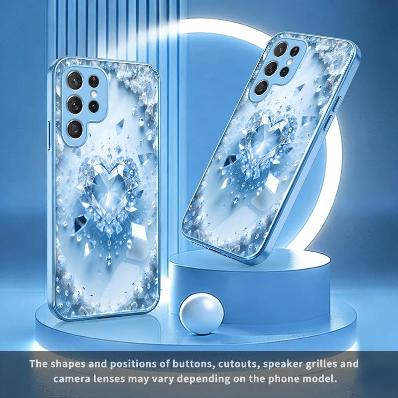 Diamond love Hot-selling Exquisite Beautiful PhoneCase Glass PhoneCase for Samsung Galaxy S26 S25 S24 S23 S22 S21 FE Ultra Plus