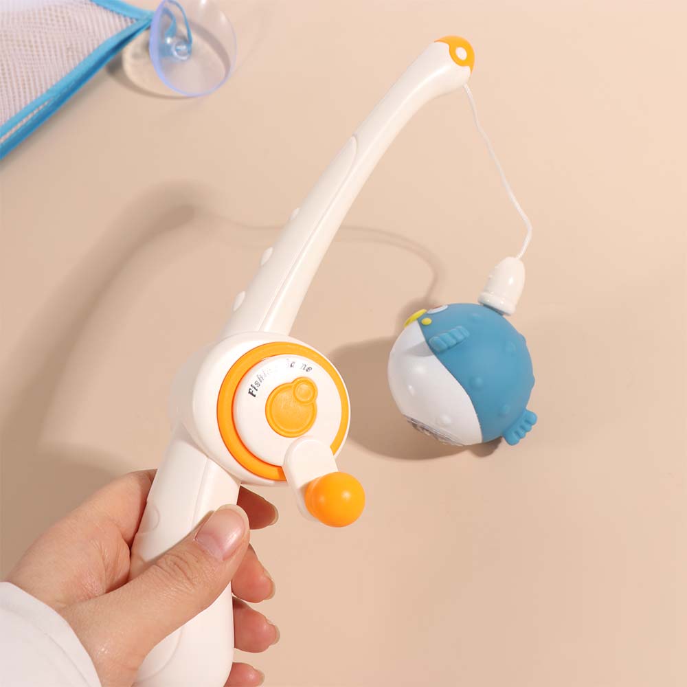 Magnetic Children's Fishing Toy Sea lion Fishing Water Toy Bathroom Fishing Toy Birthday Present