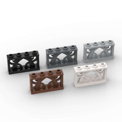MOC 10 STÜCK 19121 Zaun 1x4x2 Bausteine-Set Zierlich Mit 4 Noppen Steine Partikel Puzzle DIY Spielzeug Kinder Geburtstagsgeschenke