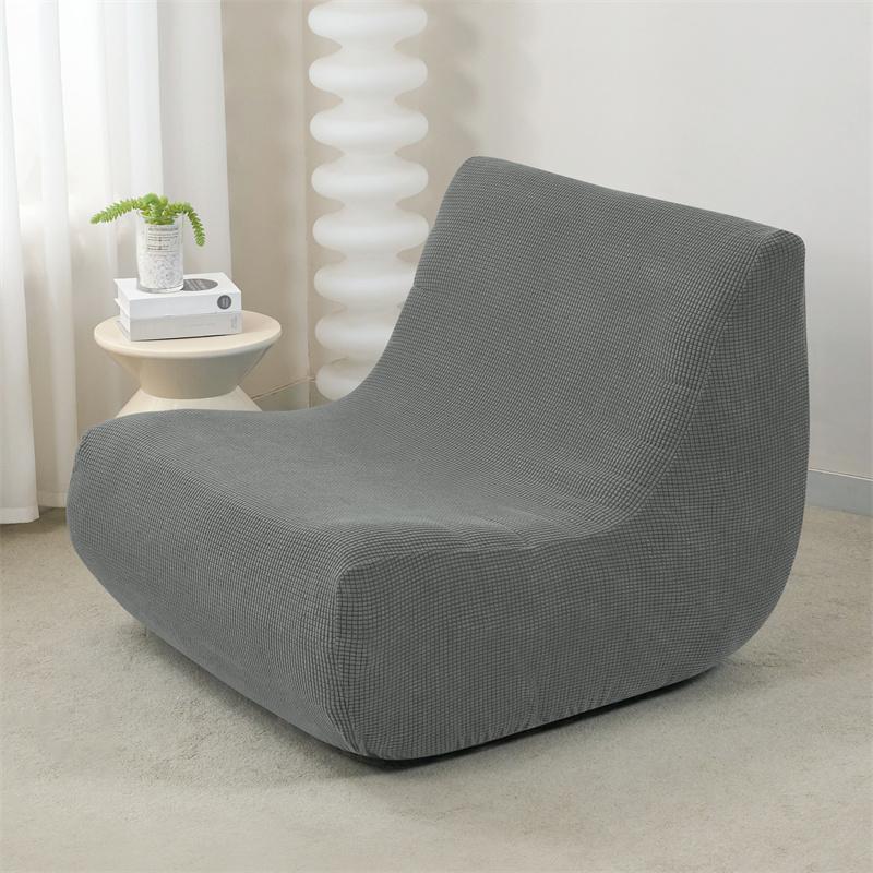 Jacquard Stretch Ärmelloser Sofabezug Wohnzimmer Boden Lounge Einzelcouchbezug Rundumbezug Copri Divano Fundas Para Sillones