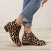 Scarpe Donna Estive Stivaletti Retro con Tacco Alto Tacco Blocco Medio Chelsea Boot Stivaletti Casual Donna