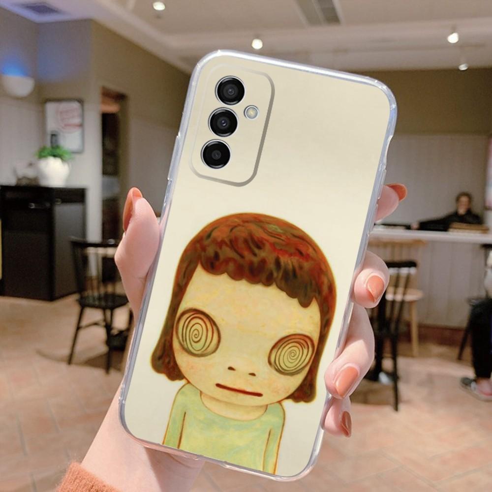 Art Yoshitomo Nara Phone Case Silicone For Samsung S30,S23,21,22,20 Ultra,S20 FE lite,S10,9,PIus Note20ultra Cover Clear