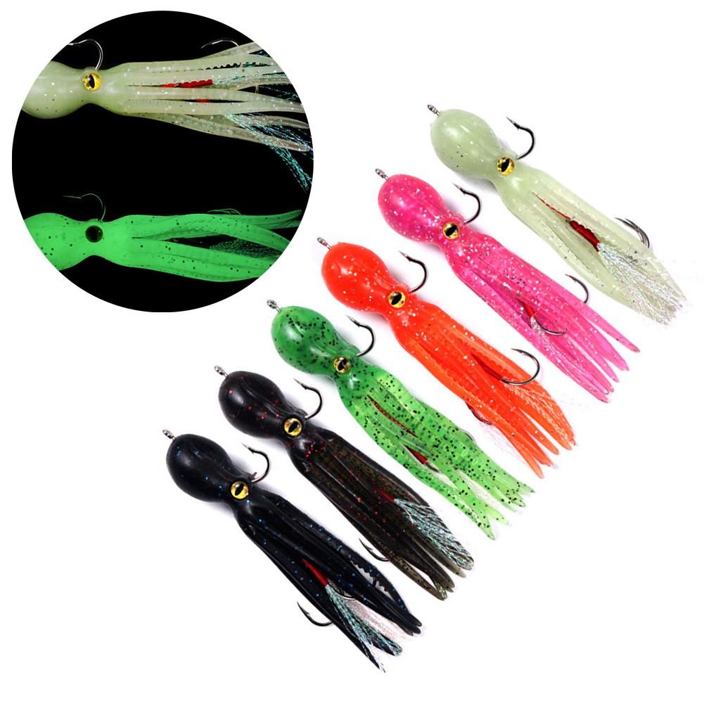 Squid Fishing Lure Bait Saltwater Sea Lure Silicone Soft