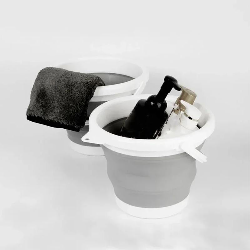 3/5/10L Collapsible Bucket Portable Folding Water Bucket Car Washing Fishing Bucket Household Plastic Travel Outdoor Camping