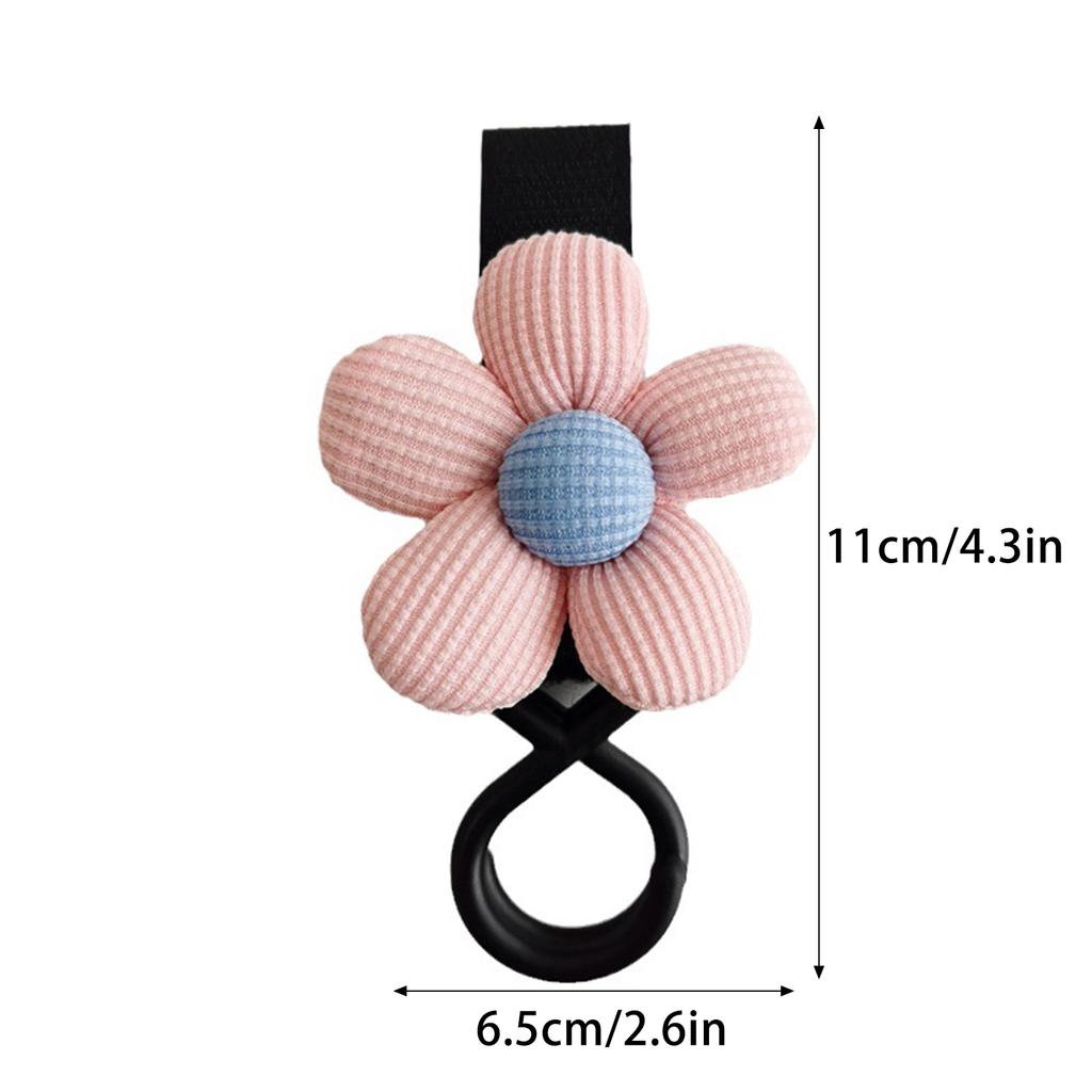 Convenient Floral Baby Stroller Hook Durable & Versatile Pushchair Hook Stroller Attachment for Various Stroller Styles