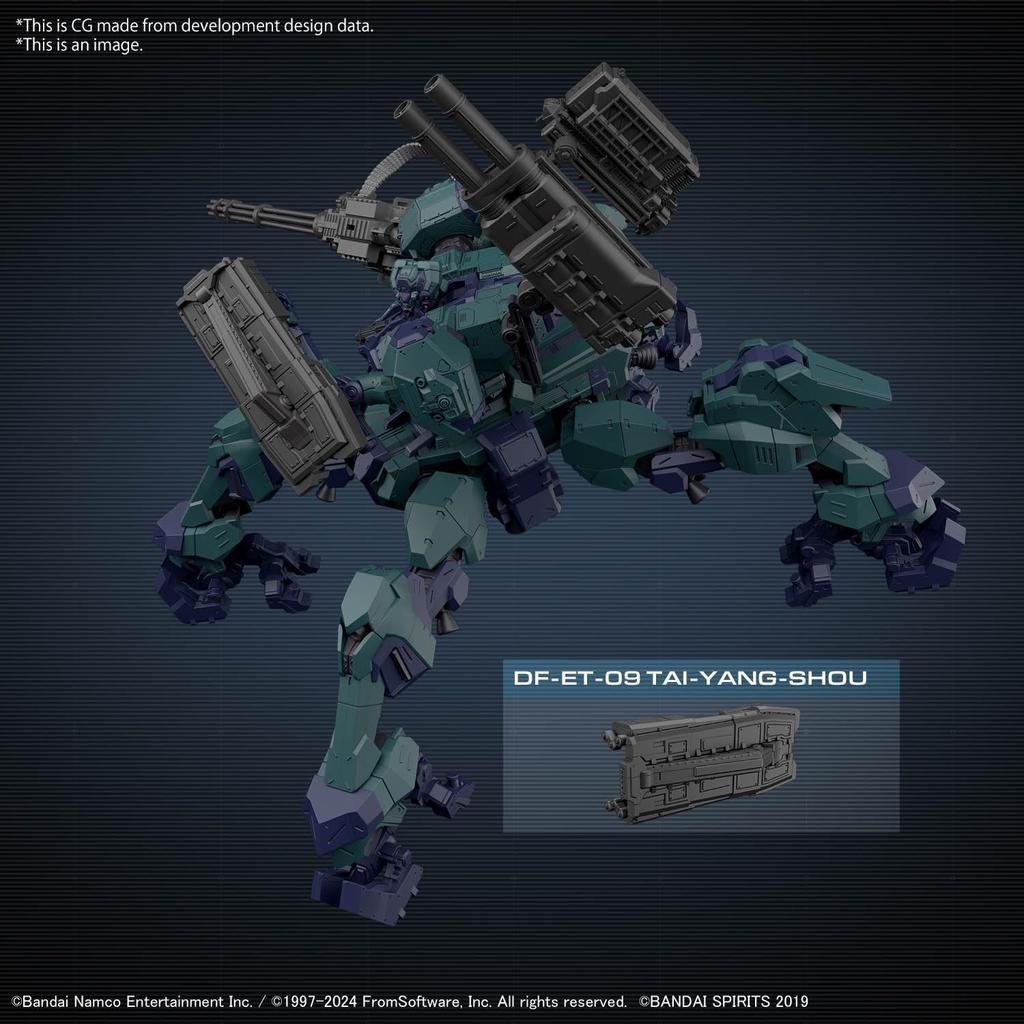 BANDAI SPIRITS 30MM ARMORED CORE VI FIRES OF RUBICON BALAM INDUSTRIES BD-011 MELANDER Liger Tail Pre-Colored Plastic Model Kit