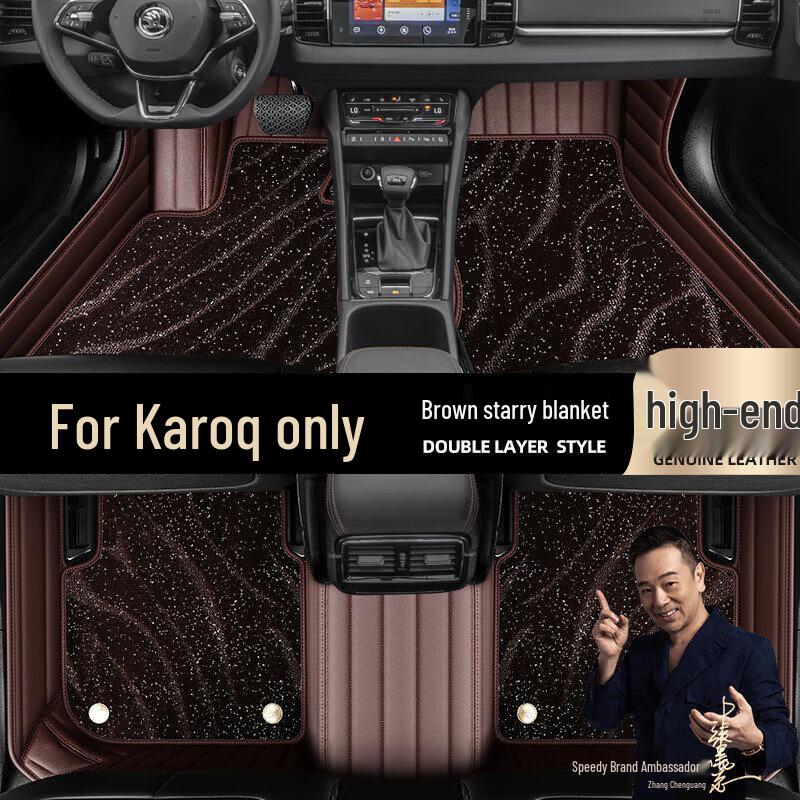 Odorless Starry Sky Full Coverage Floor Mats for Skoda Karoq
