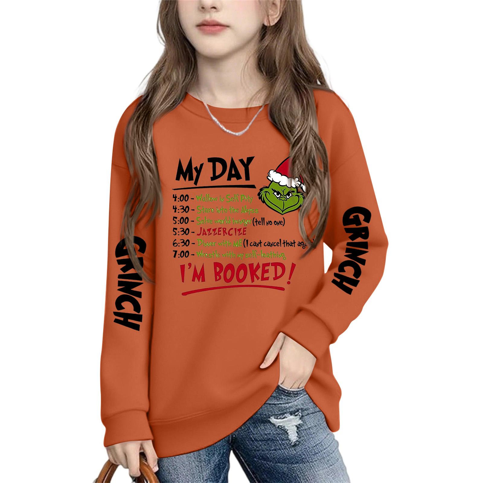 

Детские модные повседневные универсальные повседневные толстовки с круглым вырезом для мальчиков и девочек, повседневные лоскутные топы с длинными рукавами, свитшоты 140 оранжевый