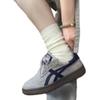 Maillard niche gray-blue women's autumn new thick-soled soft leather retro sports and leisure board shoes tide