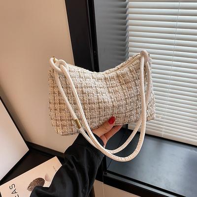 Nischendesign gewebte Damen-Achseltasche neuer Trend Textur vielseitige Schulterhandtasche