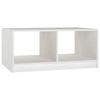 VidaXL Coffee Table White 75x50x33.5 Cm Solid Pine Wood