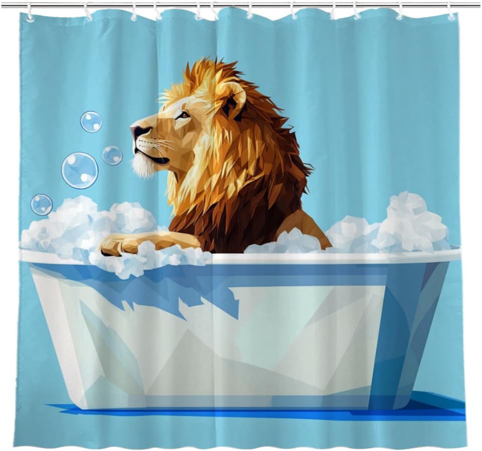 Funny Hedgehog Shower Curtain Hedgehog Bathing In Bathtub Cute Animal Puppy Pet Hilarious Shower Curtain Bathroom Set