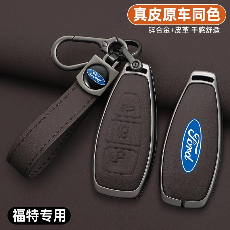 KLYD4 Zinc Alloy Car Remote Smart Key Case Cover Shell Fob For Ford Focus 3 4 ST Mondeo MK3 MK4 Fiesta Fusion Kuga 2013 2014 2015 2017
