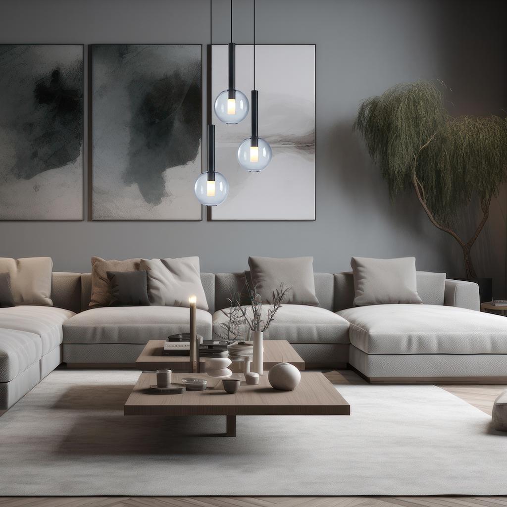 Lampa Wisząca Niko 3 G9 Czarny Milagro Ml0333