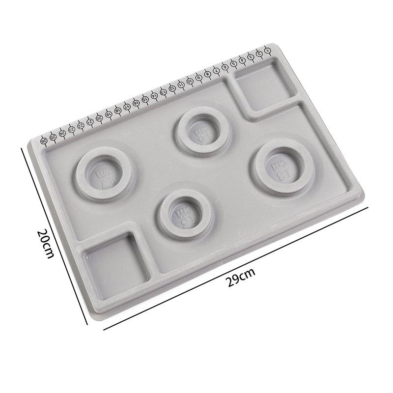 Portable Bead Board For Bracelet Necklace Tray Beading Accessories Measuring Tools Crafts For Jewelry Making DIY PP Beading Tool
