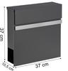 Norton Anthracite Letterbox With Inscriptions