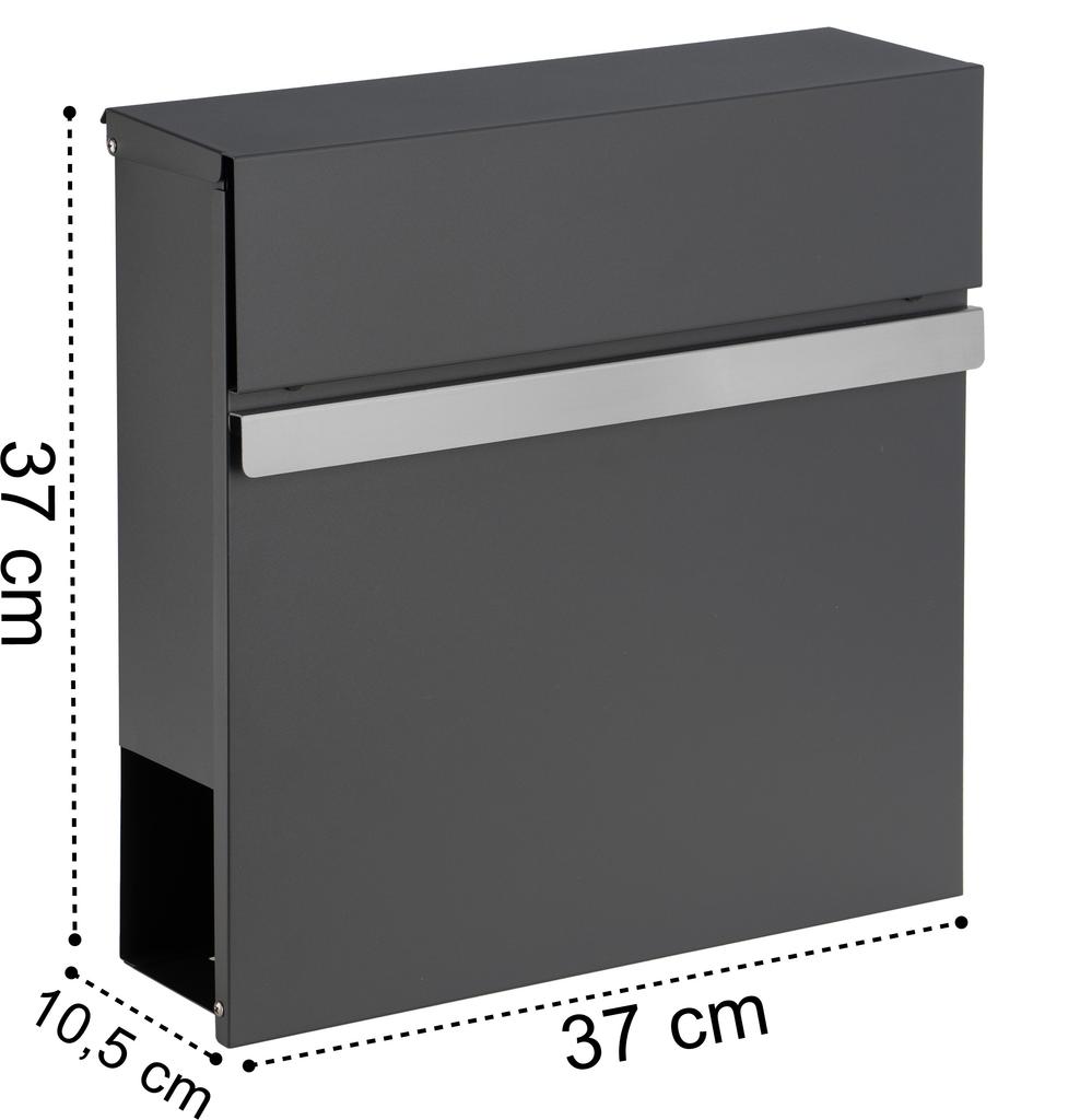 Norton Anthracite Letterbox With Inscriptions