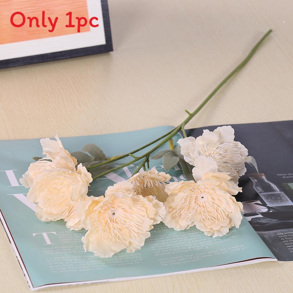 

Peony Snow Silk Floral Arrangement For Wedding Photography Decor шампанского