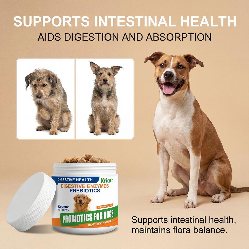 Kriath Gentle Probiotic Granules for Dogs – Suitable for All Breeds Daily Care