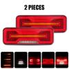 LED Combination Tail Lights DRL Dynamic Turn Signal Light Reflector Brake Reverse Light For Trailer Truck Tractor Camper 12V 24V
