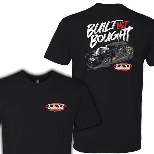 1320 Video  Built Not Bought  Racing Shirt – Drag Racing Performance Car Graphic L