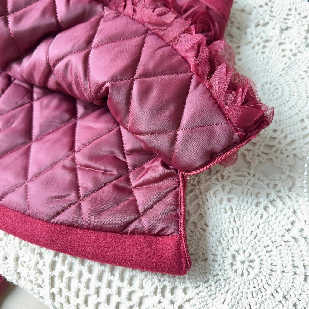 New Winter Rose Cheongsam Hanfu Sleeveless Dress for Baby Girls - Style AWB005