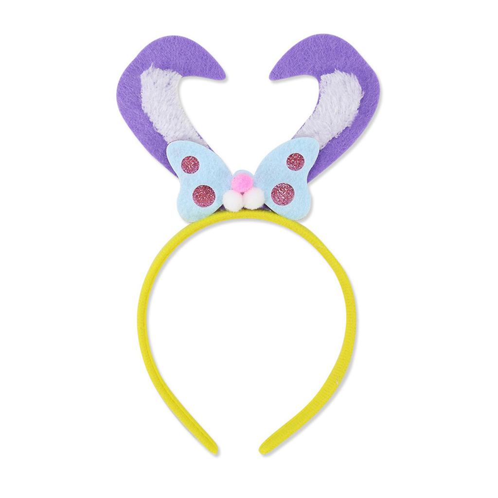 Adorkable Rabbits Makeup Headpiece for Proms Birthday Hairbands Fun Headwear Easter Hair Headwear for Children